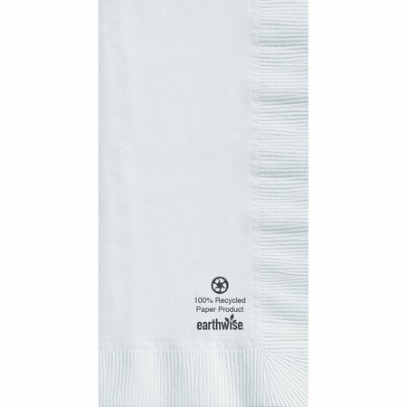 HOFFMASTER 7.5" x 4.25" EarthWise Coin Embossed White Dinner Napkins 1000 PK 084250